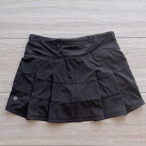 Lululemon Athletica Black Pace Rival Skort Size 2